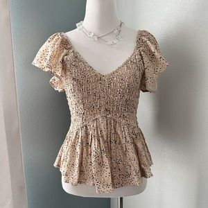 SOLD—Japan Peplum Top